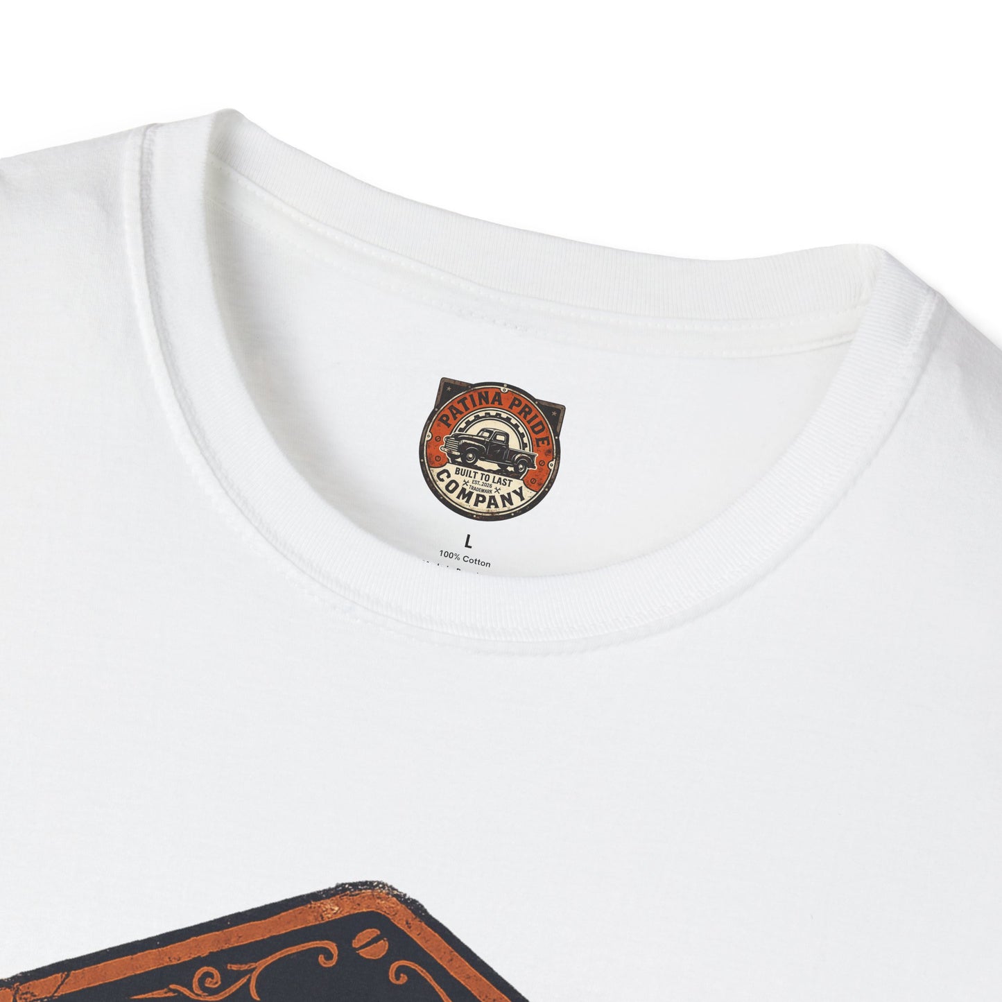 Vintage Patina Pride Car Tee — “Built Not Bought” Classic Muscle Shirt