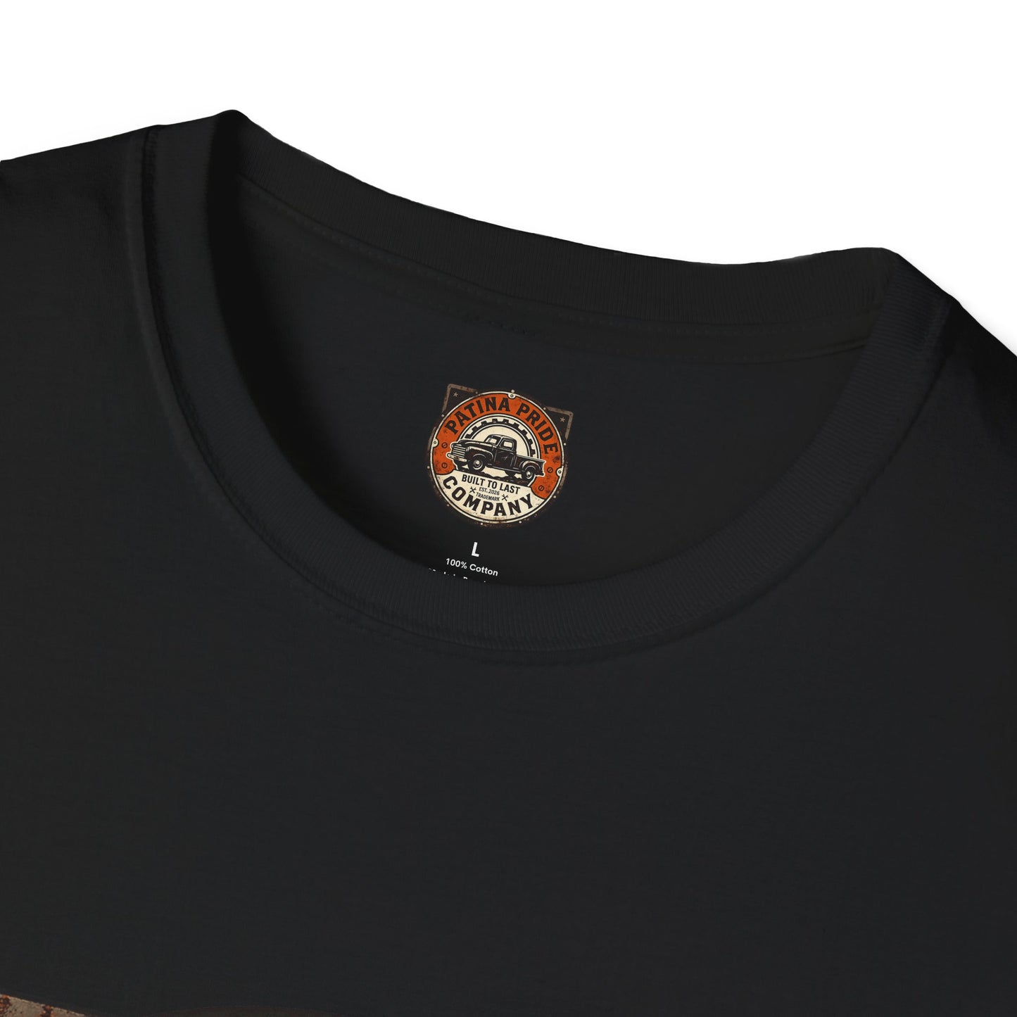 Patina Pride Vintage Truck T-Shirt — "Built to Last" Retro Auto Graphic Tee