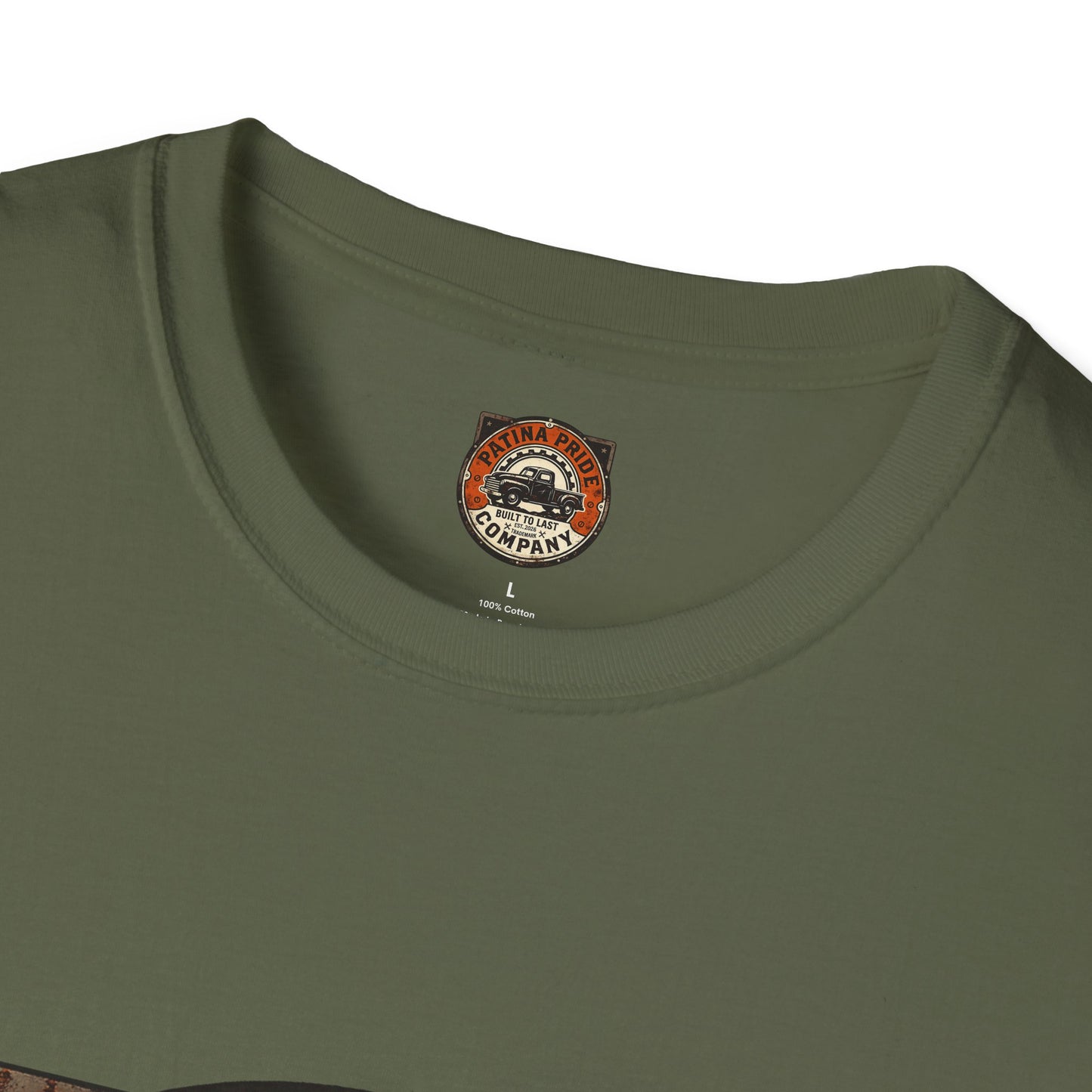Patina Pride Vintage Truck T-Shirt — "Built to Last" Retro Auto Graphic Tee