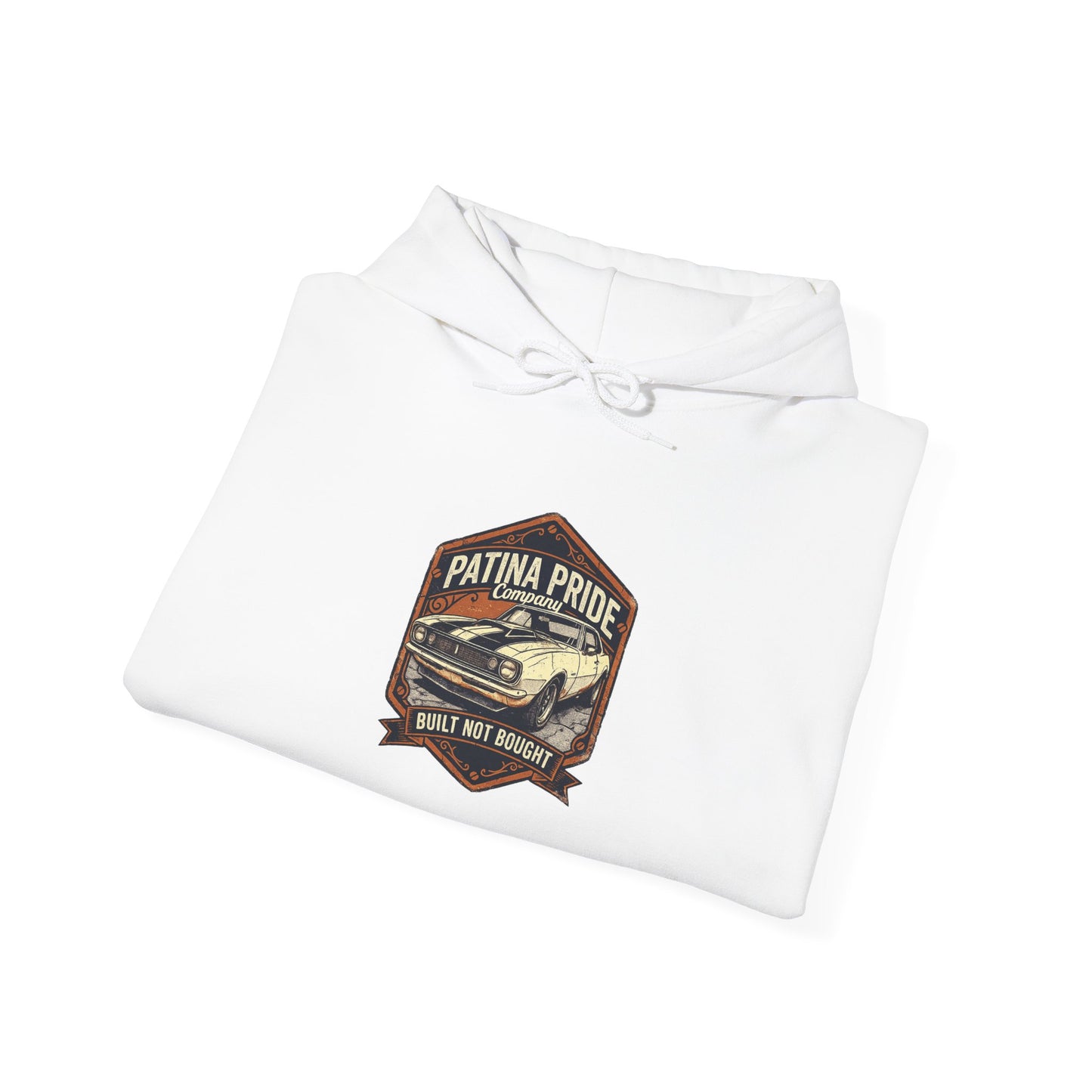 Patina Pride Vintage Car Hoodie — 'Patina Pride' Classic Automotive Sweatshirt
