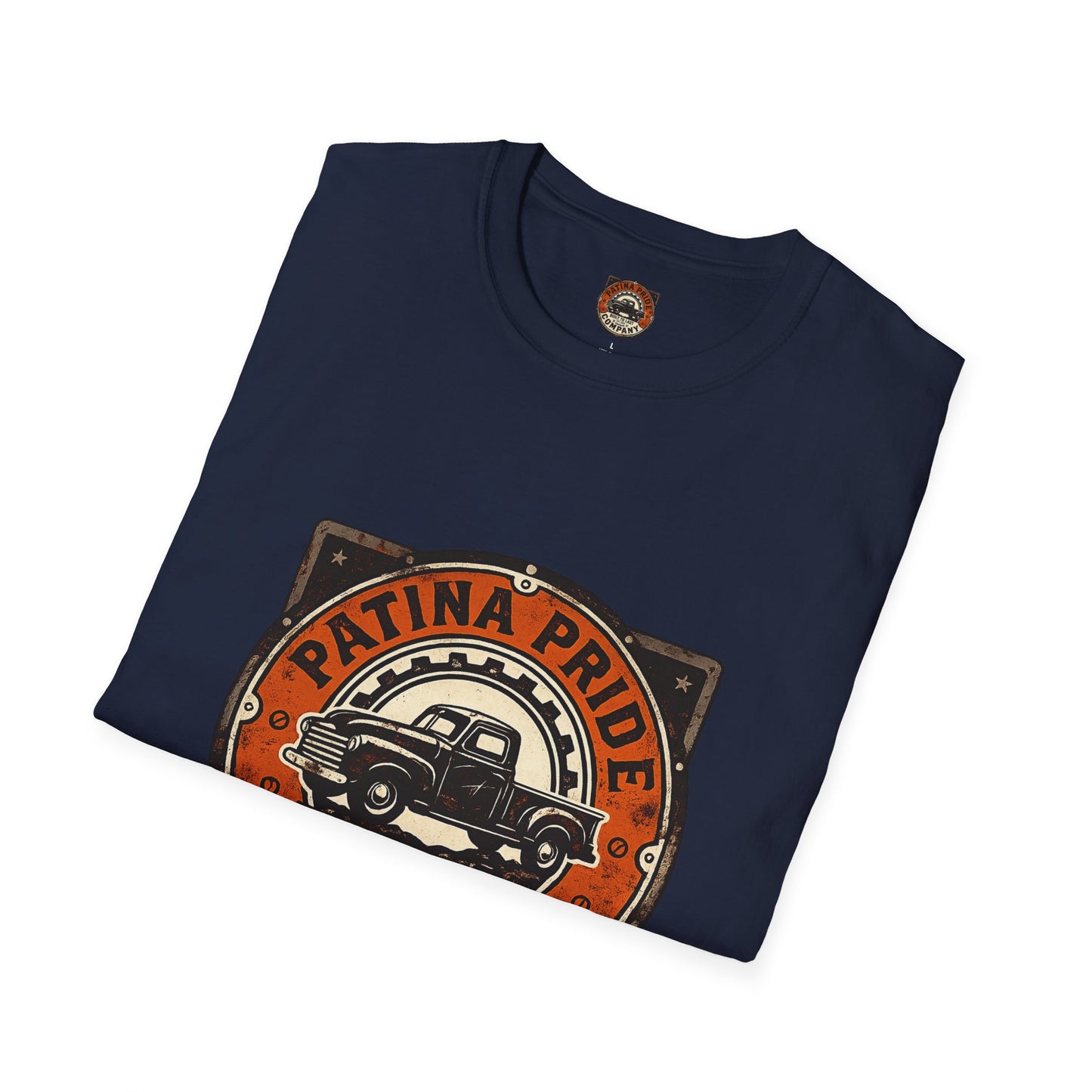 Patina Pride Vintage Truck T-Shirt — "Built to Last" Retro Auto Graphic Tee