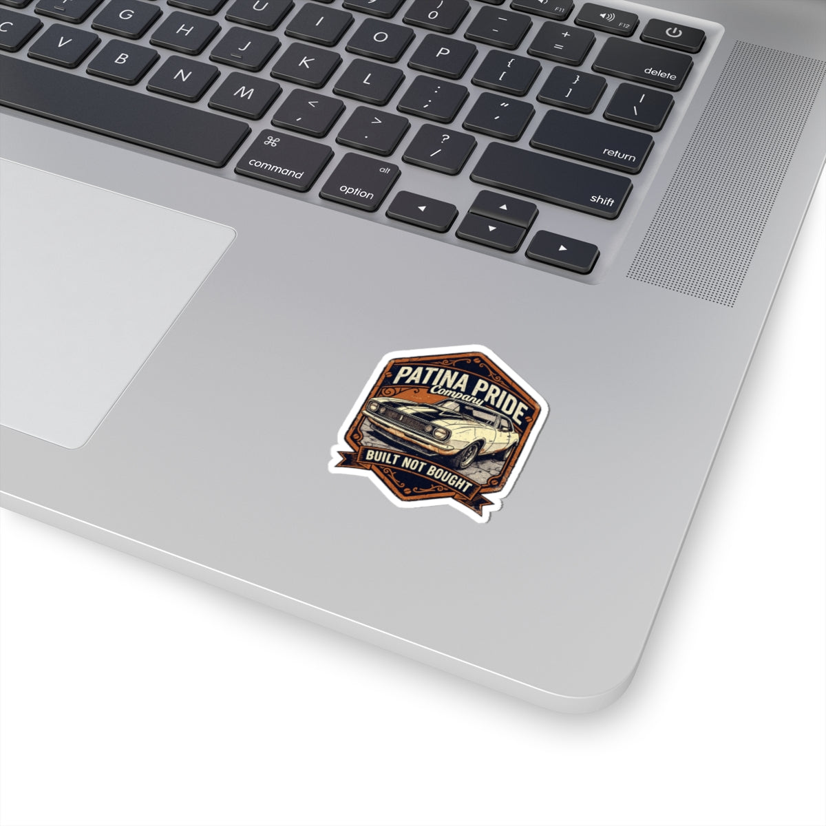 Patina Pride Car Sticker - "Built Not Bought" Vintage Muscle Car Decal
