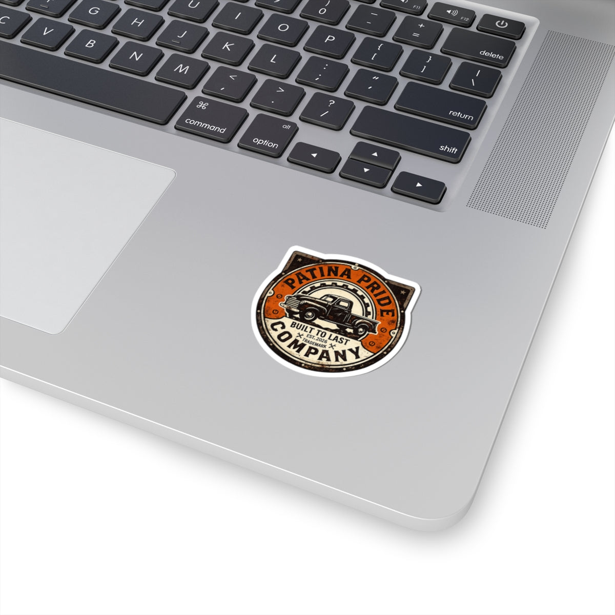 Patina Pride Company Vintage Truck Sticker — "Built to Last" Kiss-Cut Decal
