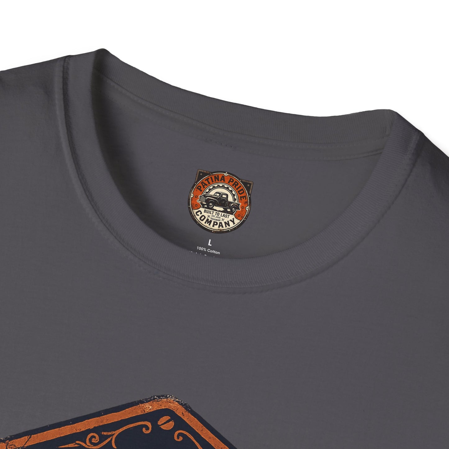 Vintage Patina Pride Car Tee — “Built Not Bought” Classic Muscle Shirt