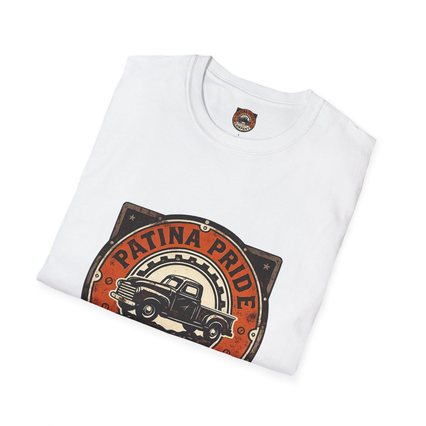 Patina Pride Vintage Truck T-Shirt — "Built to Last" Retro Auto Graphic Tee