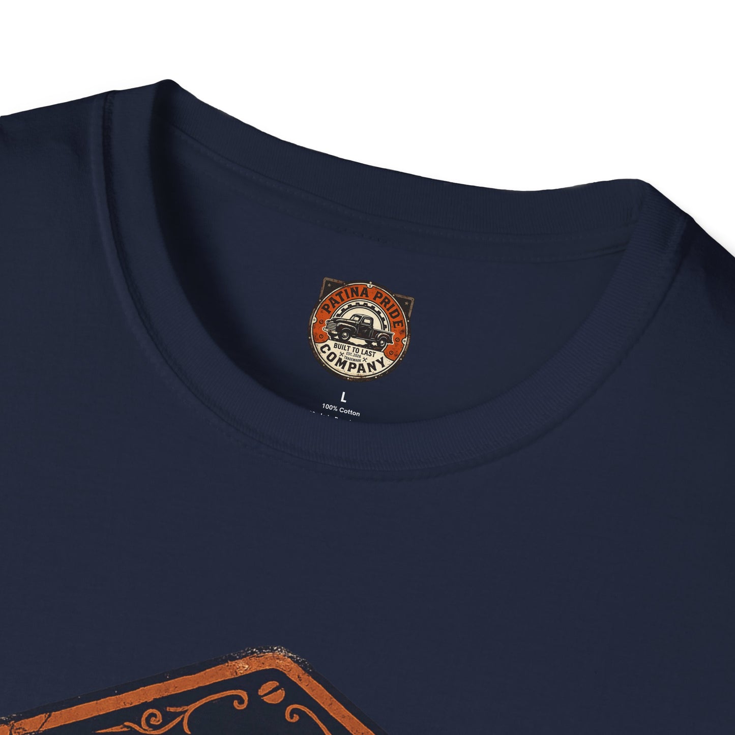 Vintage Patina Pride Car Tee — “Built Not Bought” Classic Muscle Shirt