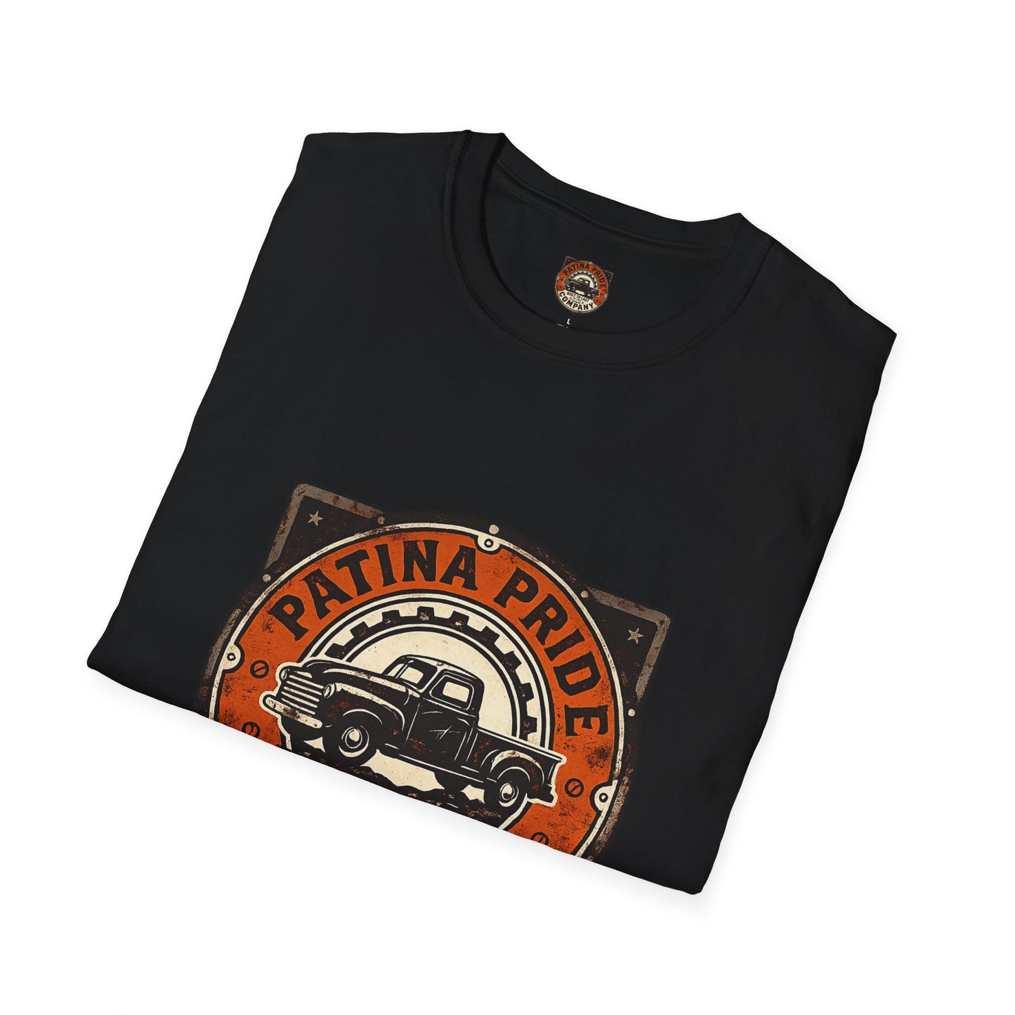 Patina Pride Vintage Truck T-Shirt — "Built to Last" Retro Auto Graphic Tee