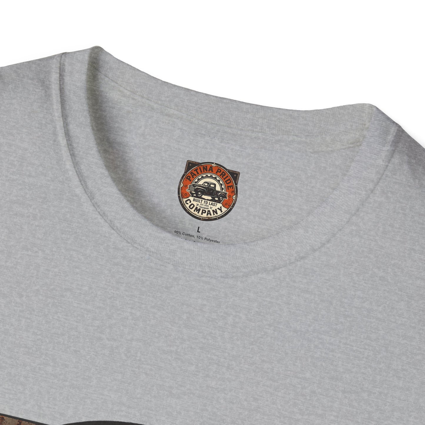 Patina Pride Vintage Truck T-Shirt — "Built to Last" Retro Auto Graphic Tee