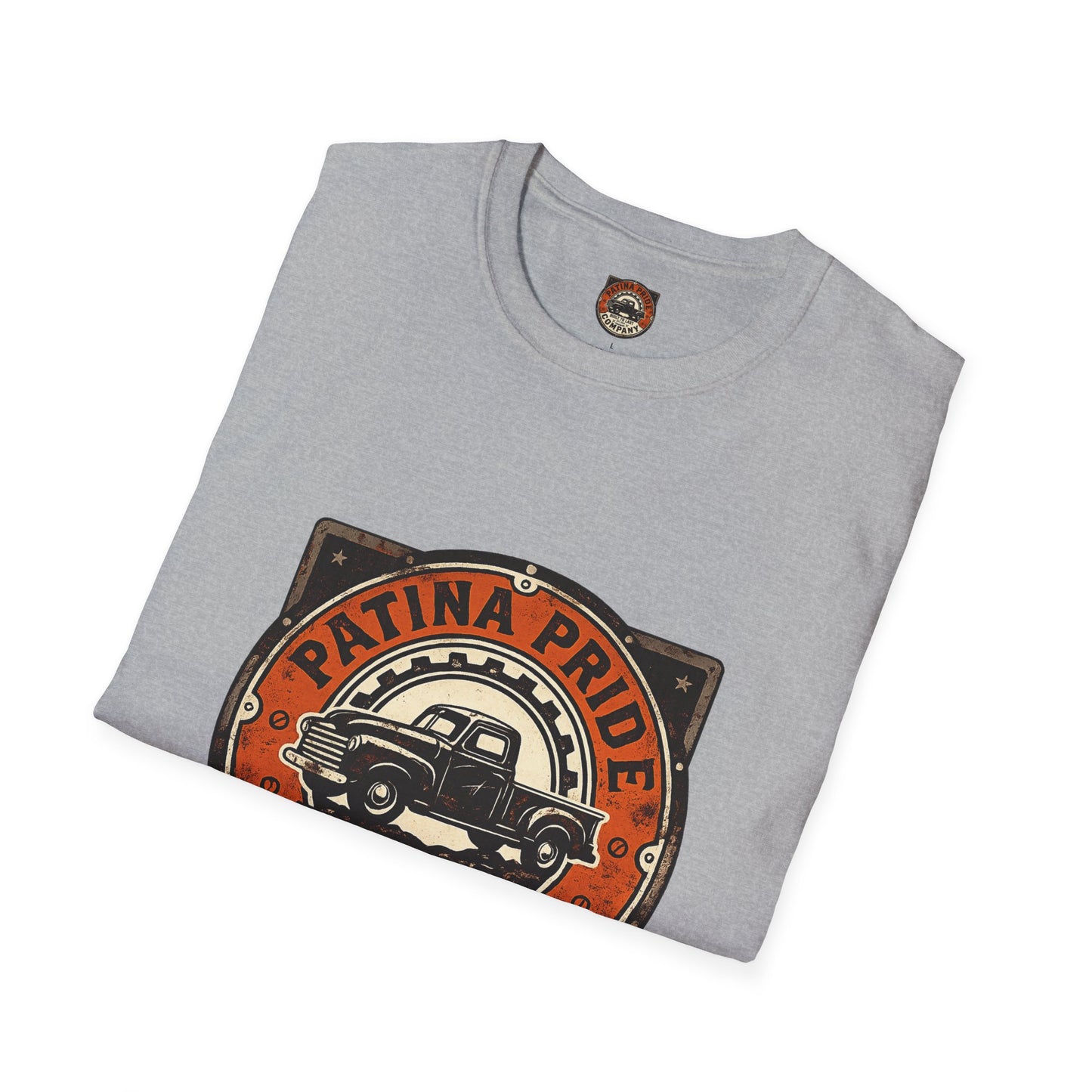 Patina Pride Vintage Truck T-Shirt — "Built to Last" Retro Auto Graphic Tee