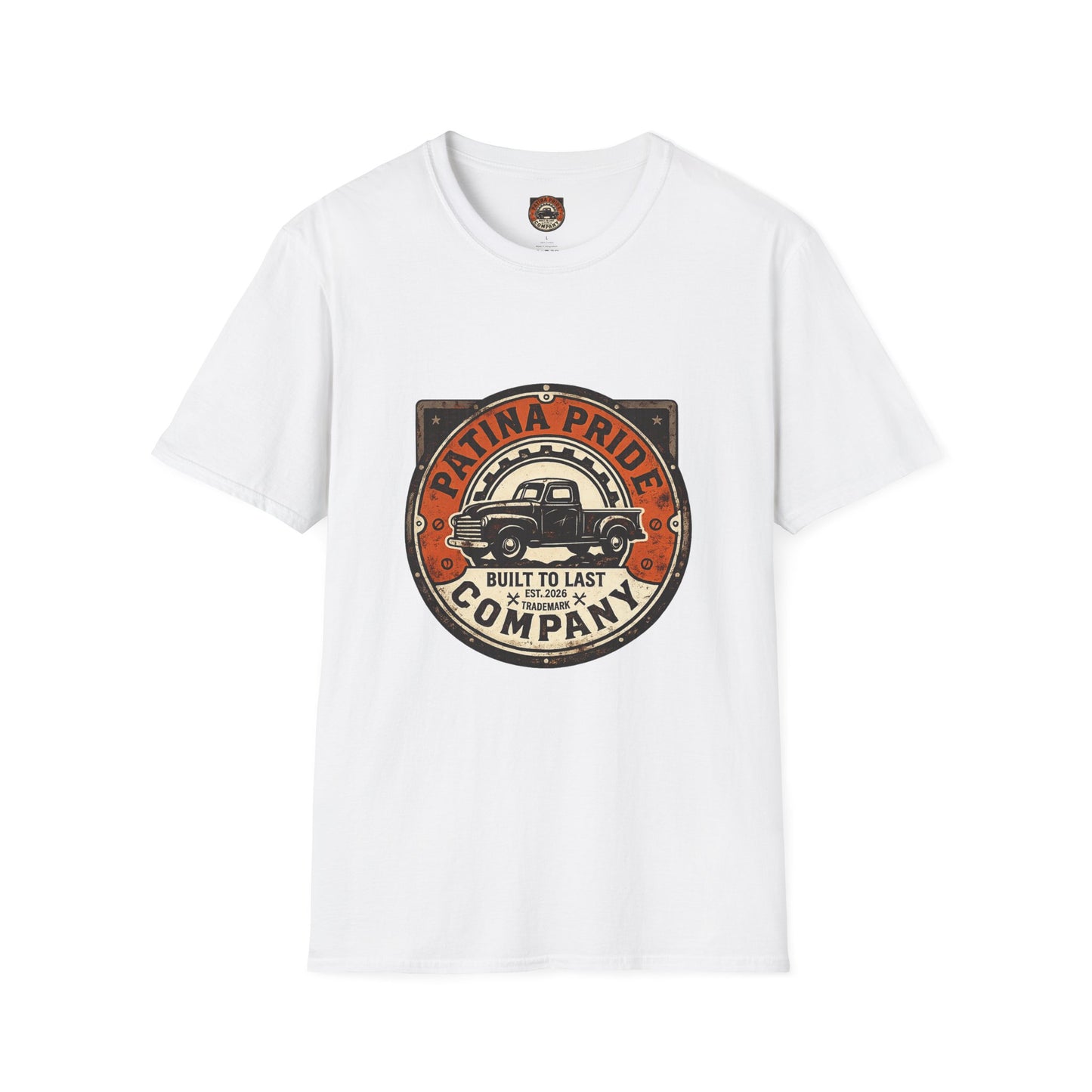 Patina Pride Vintage Truck T-Shirt — "Built to Last" Retro Auto Graphic Tee