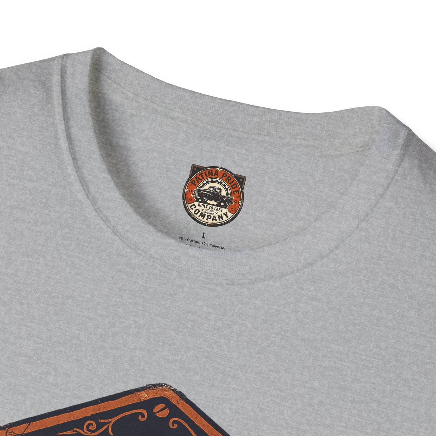 Vintage Patina Pride Car Tee — “Built Not Bought” Classic Muscle Shirt